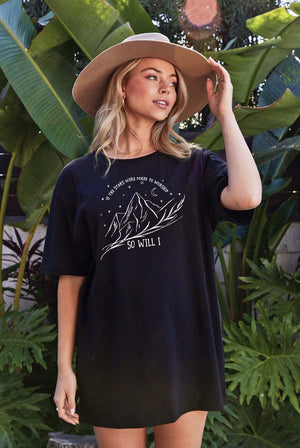 "So Will I" Tee in Black