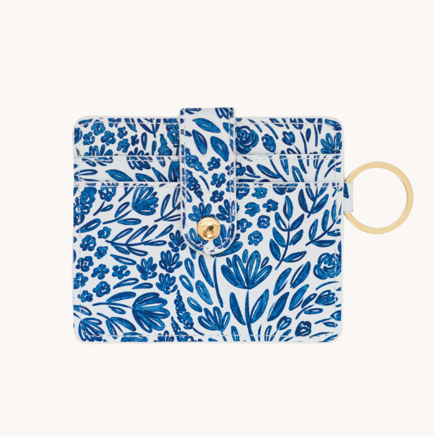 Wristlet Wallet- Blue Floral