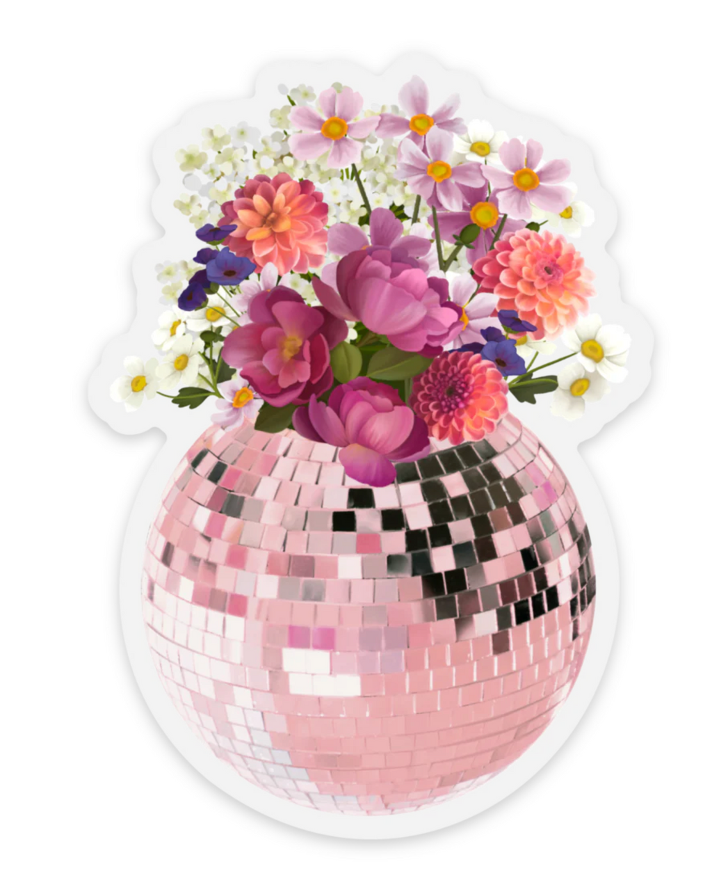 Sticker | Disco Ball Bouquet