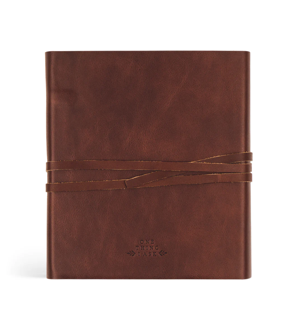 Genuine Leather One Thing I Ask | 5-Year Prayer Journal: Luxembourg Theme