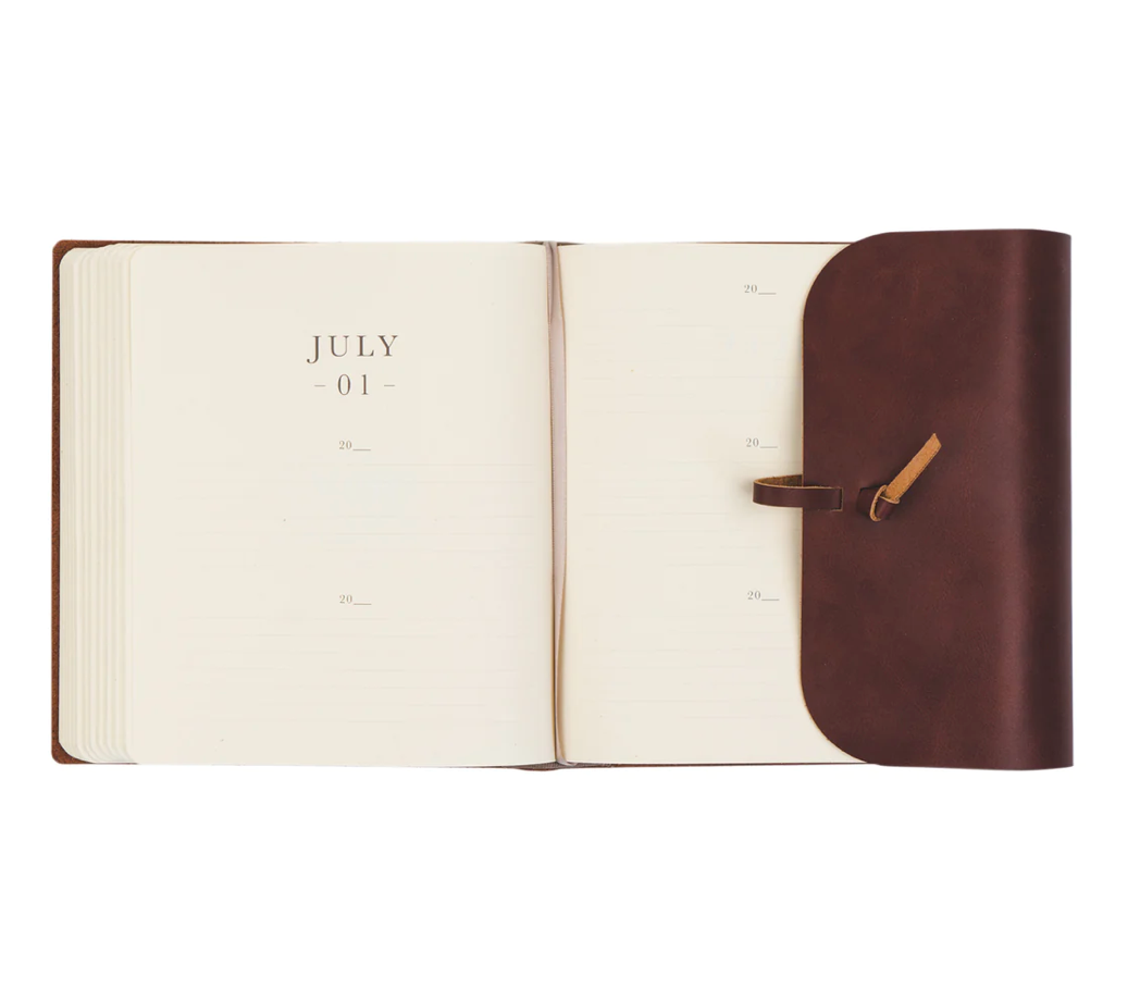 Genuine Leather One Thing I Ask | 5-Year Prayer Journal: Luxembourg Theme