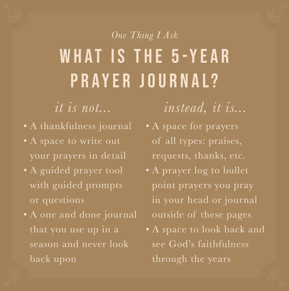 One Thing I Ask | 5-Year Prayer Journal: Stockholm Theme