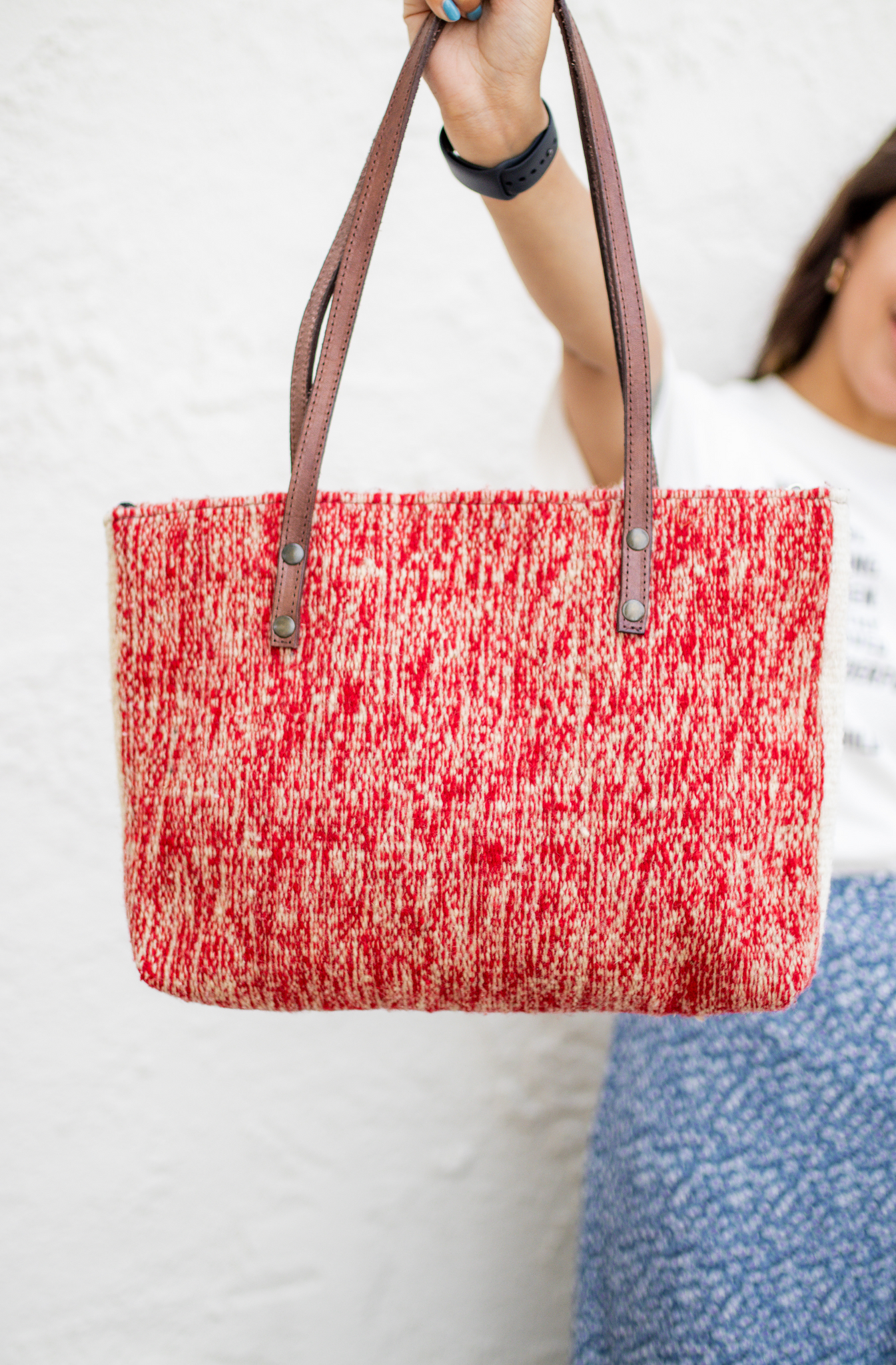 Oaxaca Collection | Genuine Wool Purse in Rustic Red