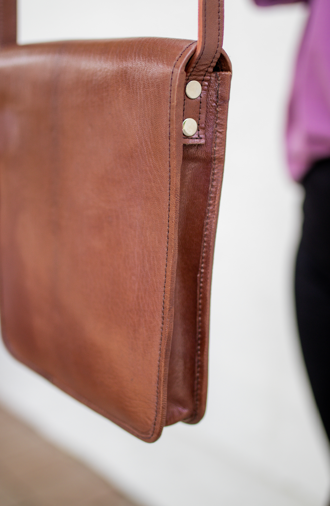 Oaxaca Collection | Patterned Wool & Leather Satchel