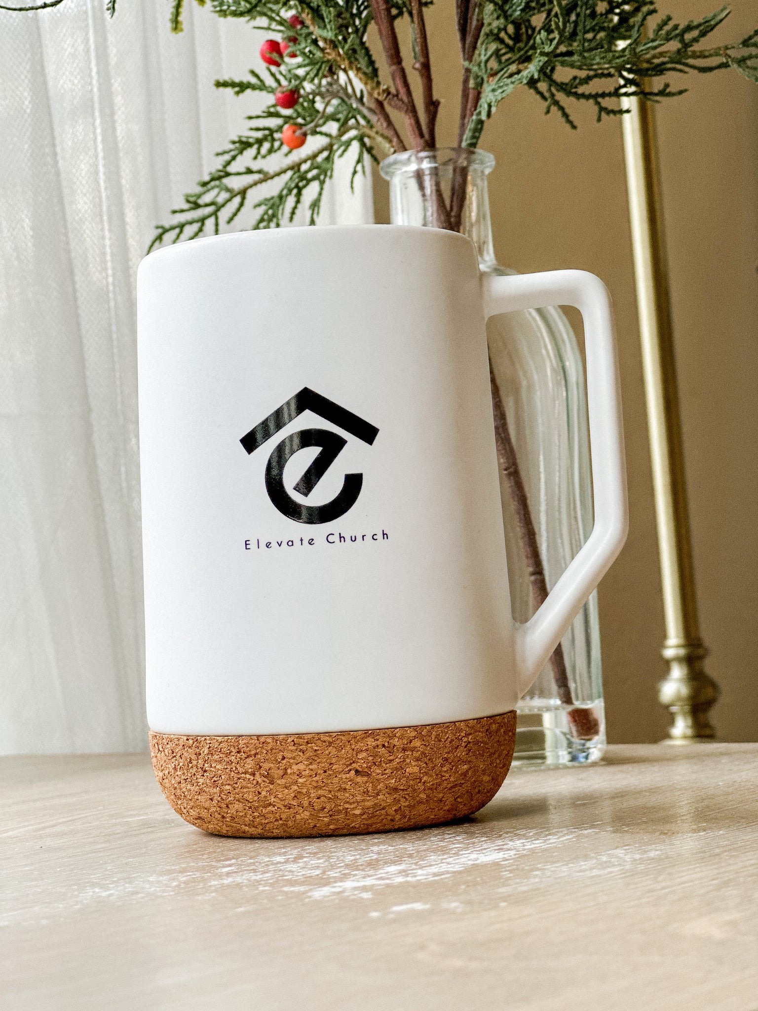 "Jesus Is King" Cork Bottom Mug