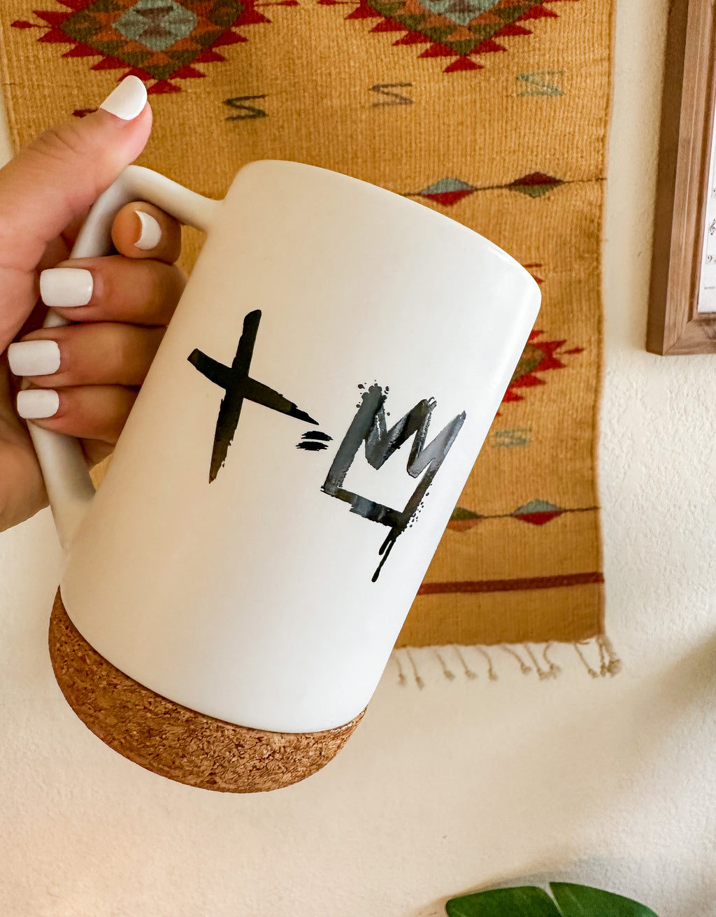 "Jesus Is King" Cork Bottom Mug